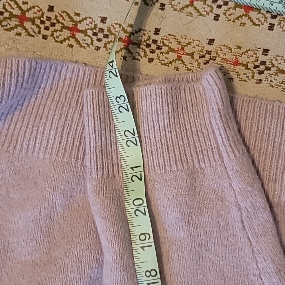 Madewell Tan Ribbed Sweater with Ruffle Yoke - Picture 7 of 10